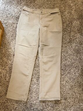 croft & barrow Khaki Straight-Leg Pants
